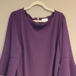 Calvin Klein Midi Dress in Plum 20W